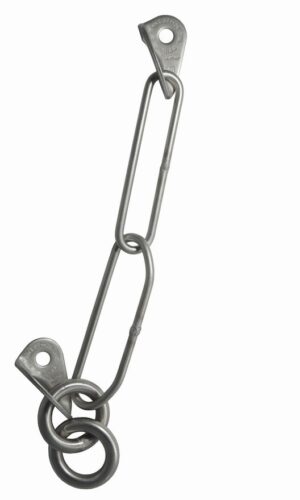 sosta inox 316L con 2 anelli di calata